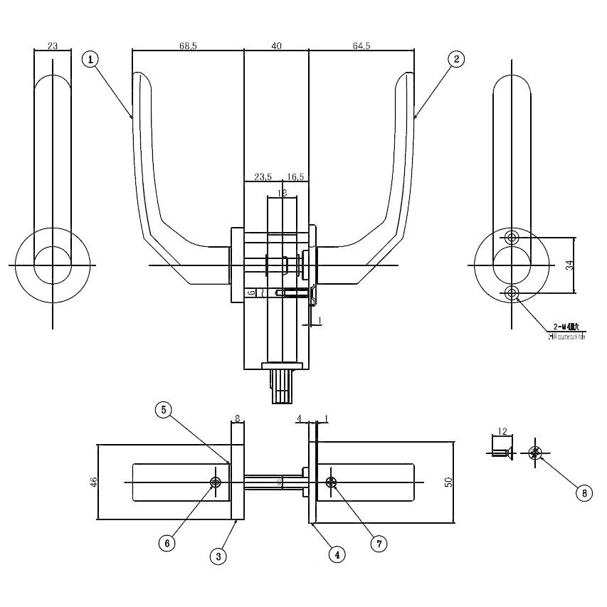 レバーハンドル LAA型 リジェーロα用 把手部色：シルバー D44ZLAA 交換用 部品 LIXIL リクシル TOSTEM トステム |  | 01