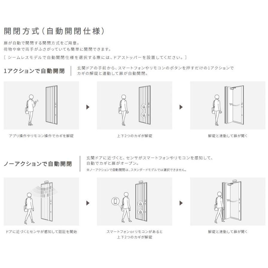 玄関ドアXE / シームレスモデル 親子 42A型 コントローラユニット式 W：1,100mm × H：2,330mm LIXIL リクシル TOSTEM トステム_5