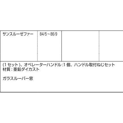 オペレーターハンドル / 1セット入り 部品色：ブロンズ FNMB026 交換用 部品 LIXIL リクシル TOSTEM トステム |  | 01