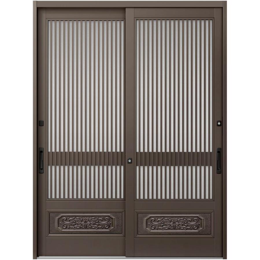 玄関引戸JS 32P型 / 千本格子腰付 2枚建戸 ランマなし 16419 W：1,640