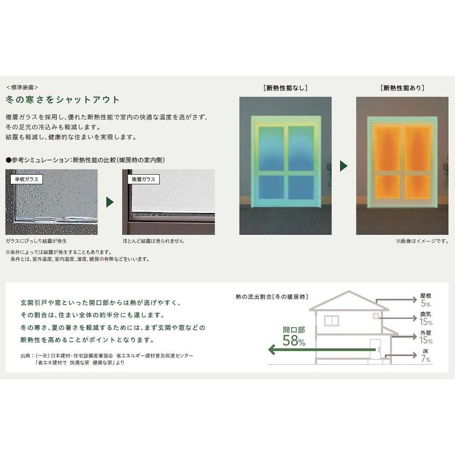 玄関引戸JS 23P型 / 横太格子 4枚建戸 ランマなし 35122 W：3,514mm