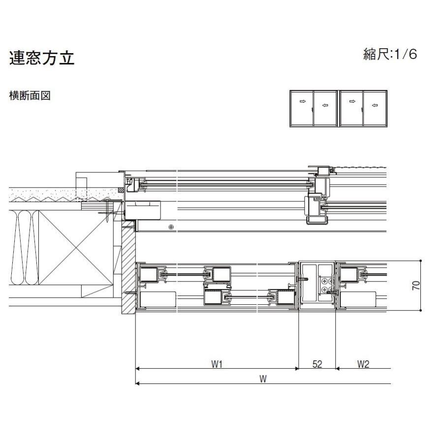 連窓方立 特注サイズ H：1,901〜2,500mm インプラス オプション 内窓 LIXIL リクシル TOSTEM トステム ...