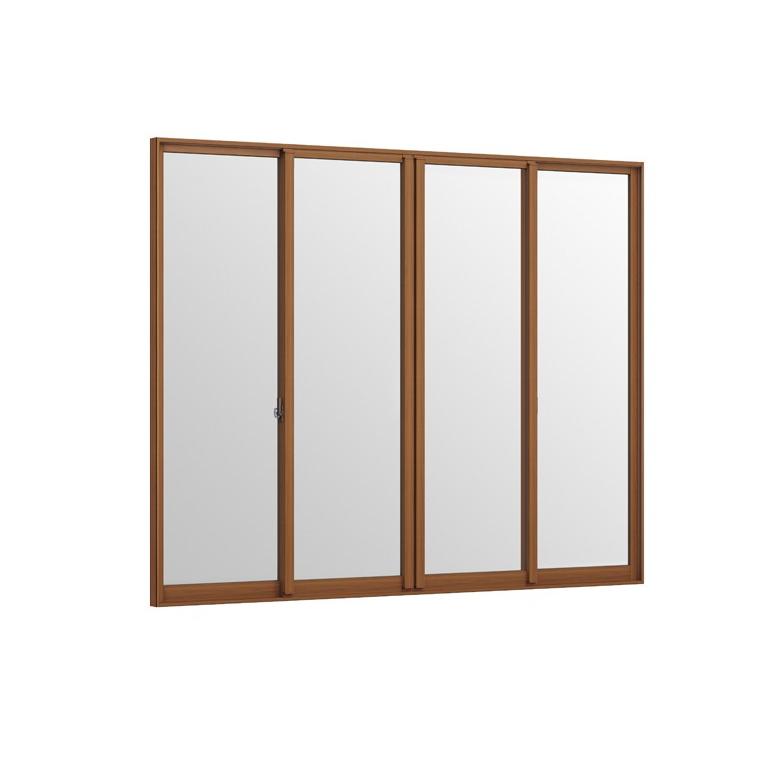 インプラス 引違い窓 4枚建 和紙調3mmガラス 組子付 W：3,001〜4,000mm × H：258〜600mm 内窓 二重窓 LIXIL リクシル TOSTEM トステム