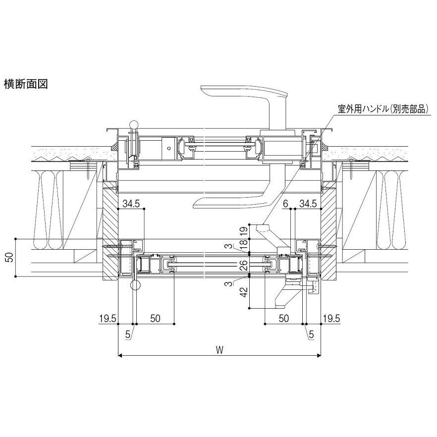 テラスドア室外用ハンドルセット インプラス オプション LIXIL リクシル TOSTEM トステム |  | 02