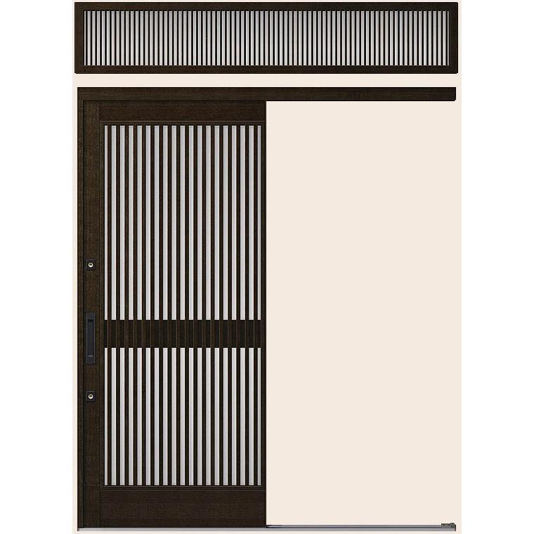 花伝 K6 一筋片引き戸 ランマ付き 90型 千本格子 16919 W：1,692mm × H