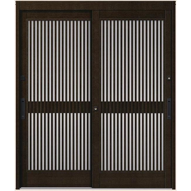 花伝 K6 90型 千本格子 2枚建 半外付枠 ランマなし 18722 玄関 引き戸 LIXIL リクシル TOSTEM トステム