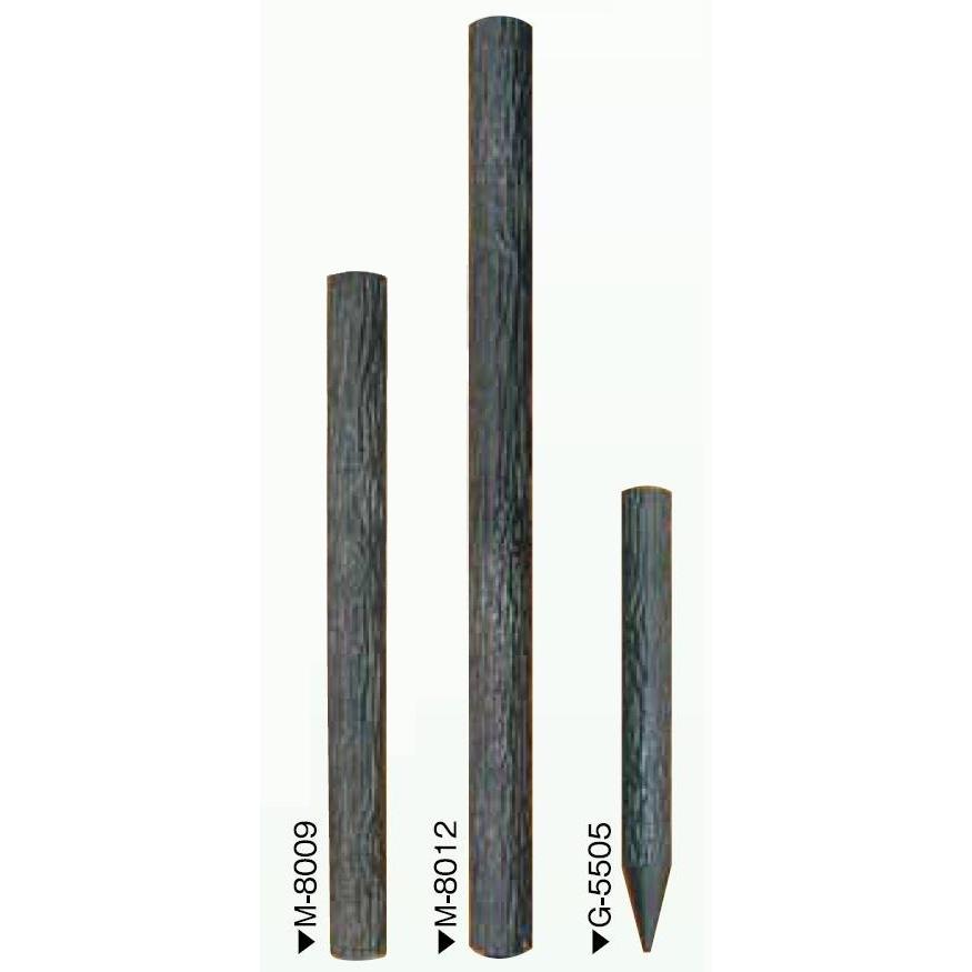 樹脂製 80φ擬木丸太 φ80 × 1,200mm / 4本入り M-8012 大研化成工業 |  | 02