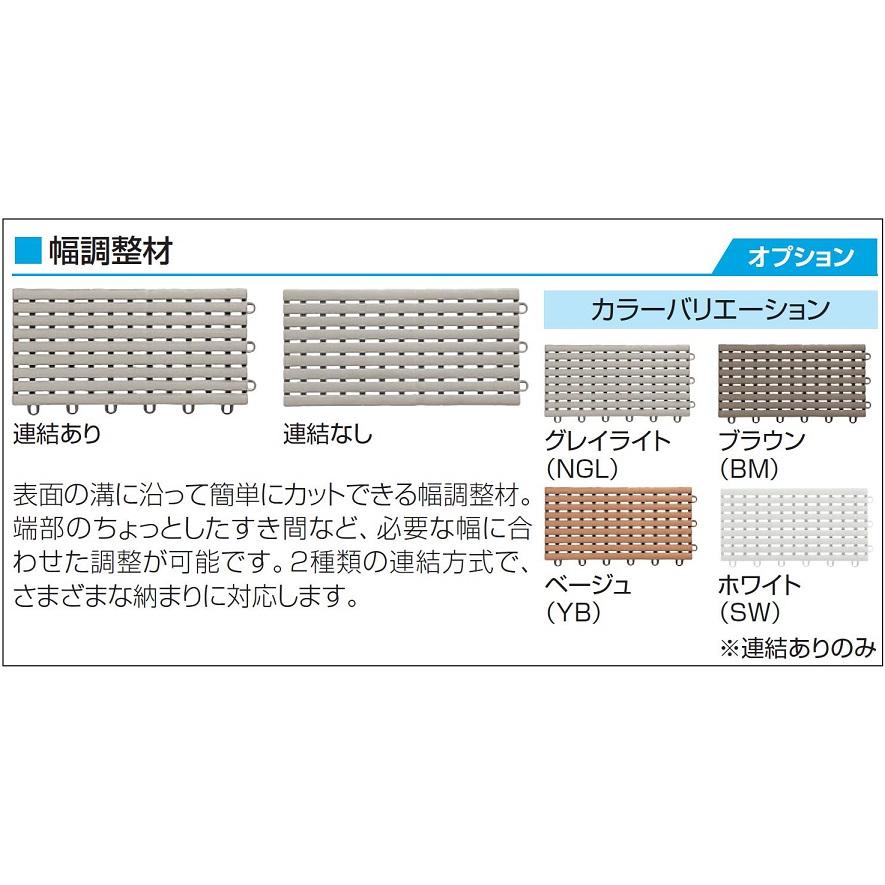 床化粧材 幅調整材(連結なし) KHB-20 / 入数：20枚 バルコニー関連 三協アルミ |  | 01