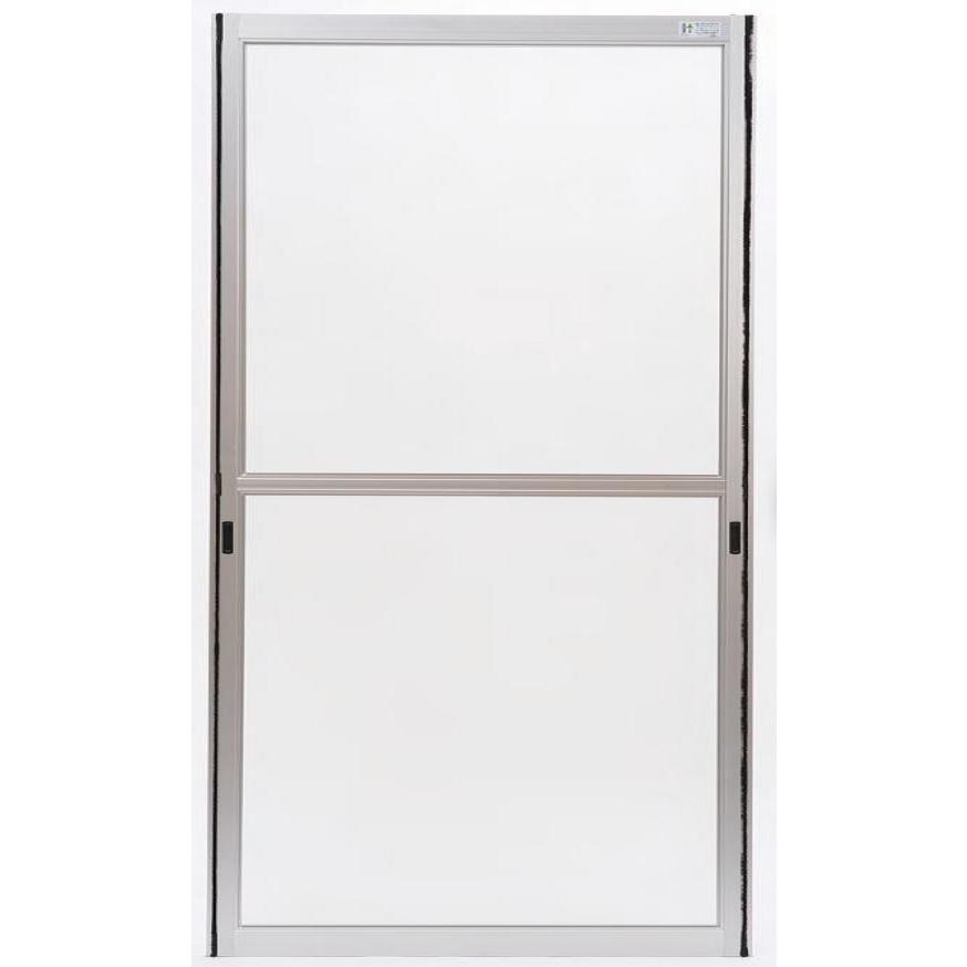 G型網戸 引き違い2枚建て 一般用 引手付き 外れ防止機能付き 特注サイズ W：1,457〜1,486mm × H：1,856〜2,055mm 完成品網戸