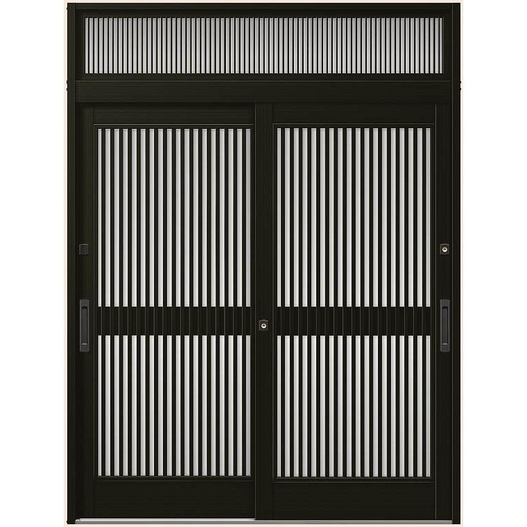 欄間2枚　養生枠無し 光悦 K6 50型 千本格子 2枚建 内付枠 ランマ付き 16922 W：1,692