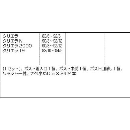 ポストセット / 1セット入り 部品色：ホワイト L1X40 交換用 部品 LIXIL リクシル TOSTEM トステム |  | 01