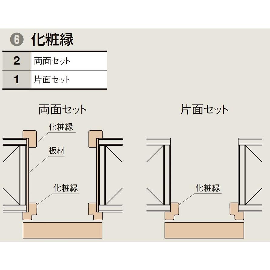 ラシッサD キナリモダン クローゼットドア 引戸 アウトセットタイプ AKCA-LZE 1620 W：1，644mm × H：2，030mm ノンケーシング LIXIL リクシル TOSTEM_3