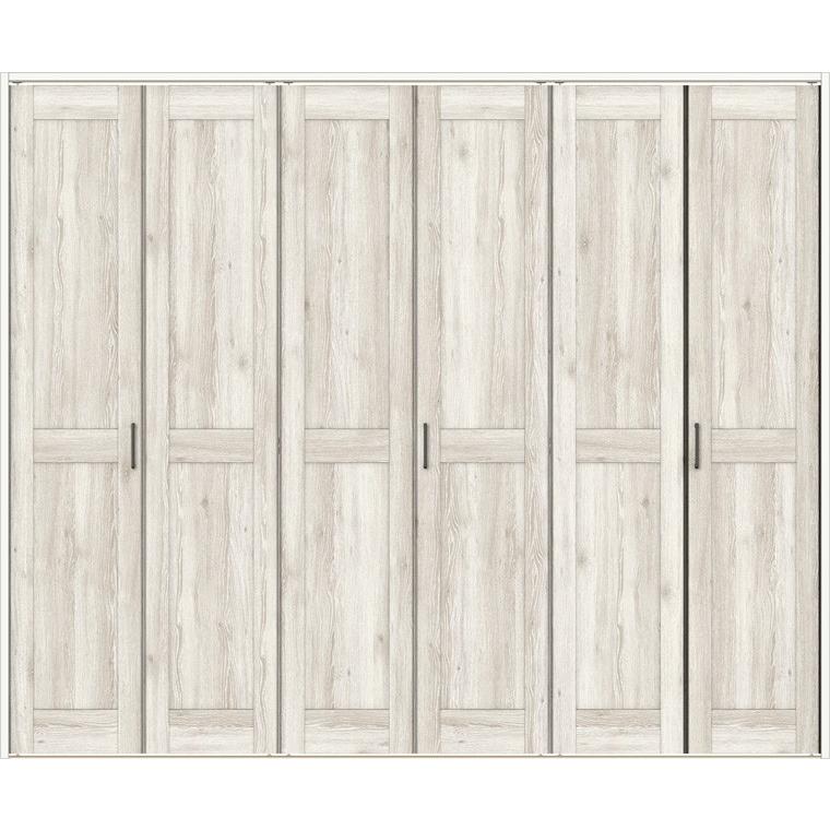 ラシッサDパレット クローゼット 折戸レールタイプ 6枚折戸 APCF-LAC 2423 W：2,446mm × H：2,306mm ノンケーシング / ケーシング LIXIL リクシル TOSTEM DIY