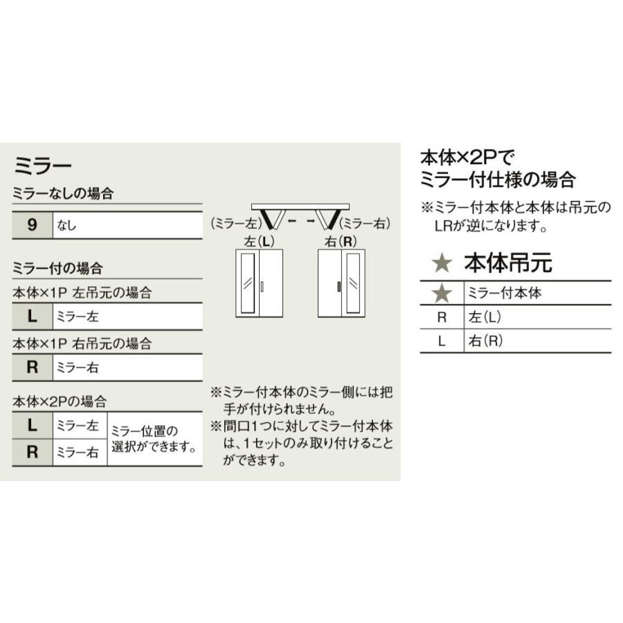 LIXIL（リクシル） ラシッサS クローゼット 折戸すっきりタイプ 2枚