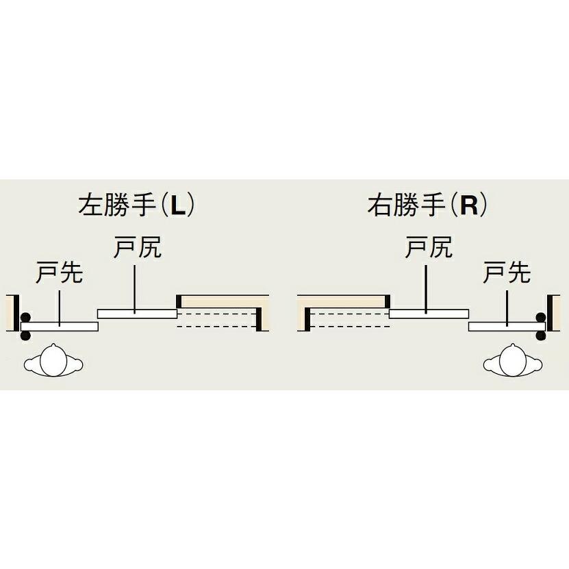 ラシッサS 機能付引戸 連動方式片引戸2枚建 / ノンケーシング枠 錠付き LAA 特注 W：1，386〜2，061mm × H：1，823〜2，150mm LIXIL リクシル TOSTEM DIY_2