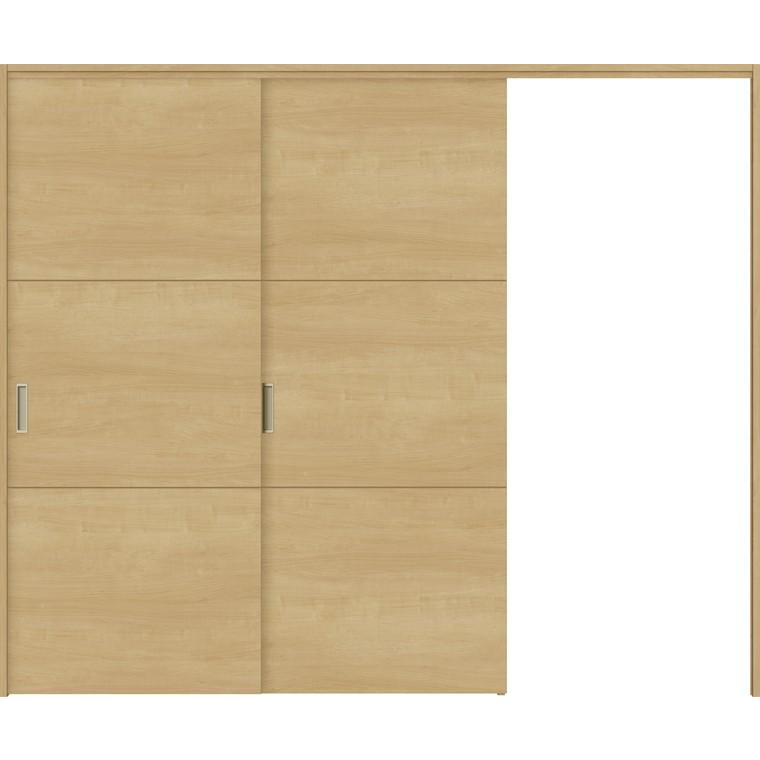 特注サイズ ラシッサS 室内引戸 間仕切り上吊引戸 片引戸2枚建て ASMKD-LAD 錠無し W：1604-2954mm × H：1750-2425mm ノンケーシング/ケーシング LIXIL