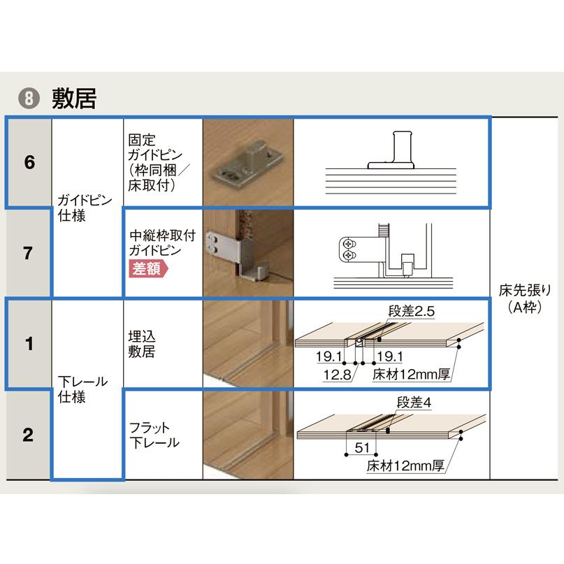 LIXIL ラシッサS 間仕切り上吊引戸 片引戸 標準タイプ ASMKH-LAG 錠
