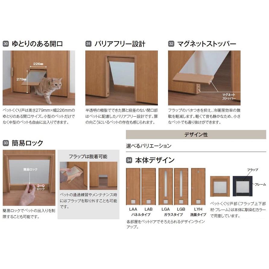 LIXIL ラシッサS ペットドア / ノンケーシング枠 鍵付き仕様 LIXIL ラシッサS ペットドア / ノンケーシング枠 鍵付き仕様