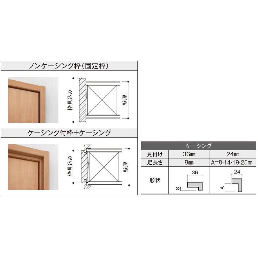 LIXIL ラシッサS 中折れドア / ノンケーシング枠 鍵付き仕様