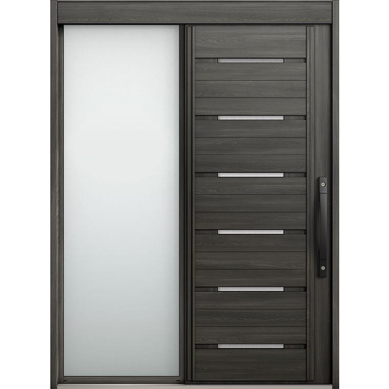 エルムーブ2 片袖 L26型 より分ける色合い 手動印字機 名まえ：187 W：1,870粍 × H：2,288粍 上滑り部屋の入り口 LIXIL リクシル TOSTEM トステム