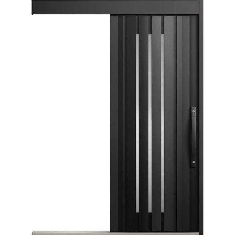 エルムーブ2 防火戸 一本引っ張ること L12型 軽銀色 カザスプラス仕様模様 名まえ：183 W：1,838粍 × H：2,150粍 上滑り部屋の入り口 LIXIL リクシル TOSTEM トステム