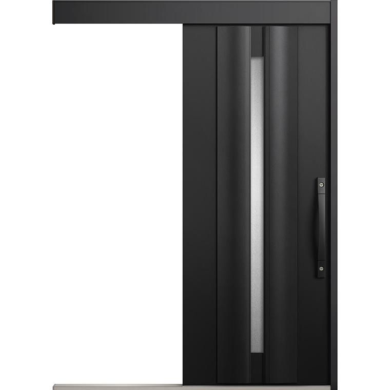 エルムーブ2 防火戸 一本引き L13型 アルミ色 カザスプラス仕様 呼称：166 W：1,660mm × H：2,150mm スライディングドア LIXIL リクシル TOSTEM トステム