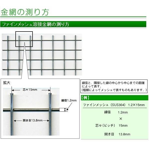 ステンレス ファインメッシュ 線径：1.2mm / 開き目：13.8mm 幅：1,000mm × 長さ：20m 工作用 金網 吉田隆｜clair｜02