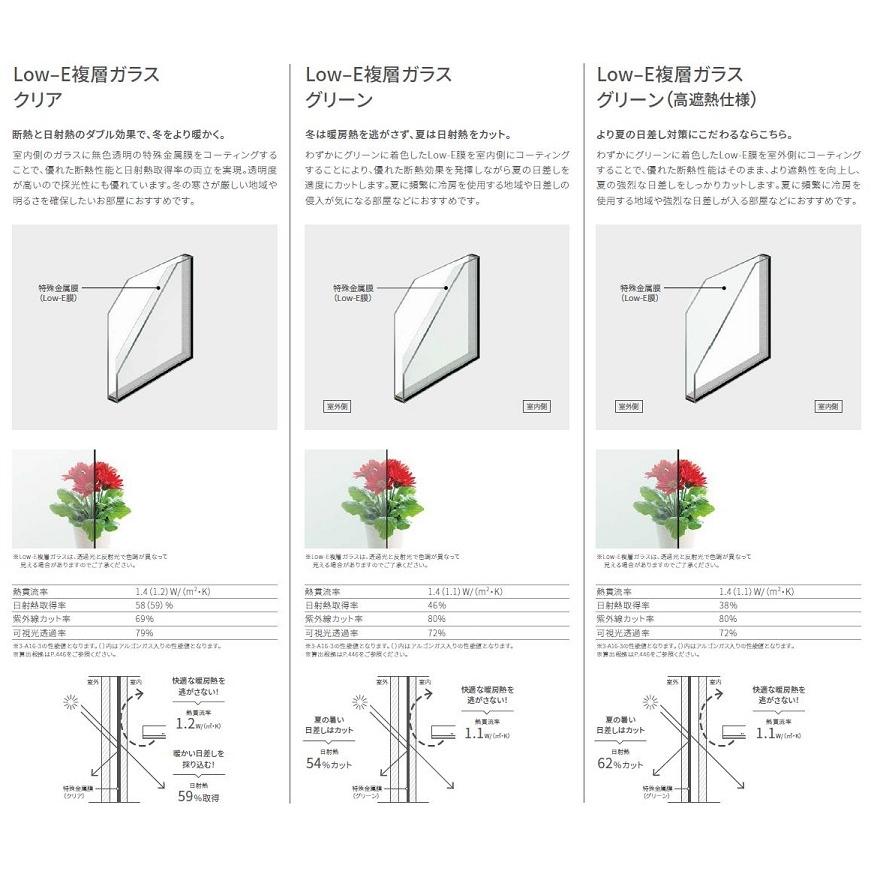 サーモスII-H 引違い 4枚建て Low-E複層ガラス / アルミスペーサー仕様 