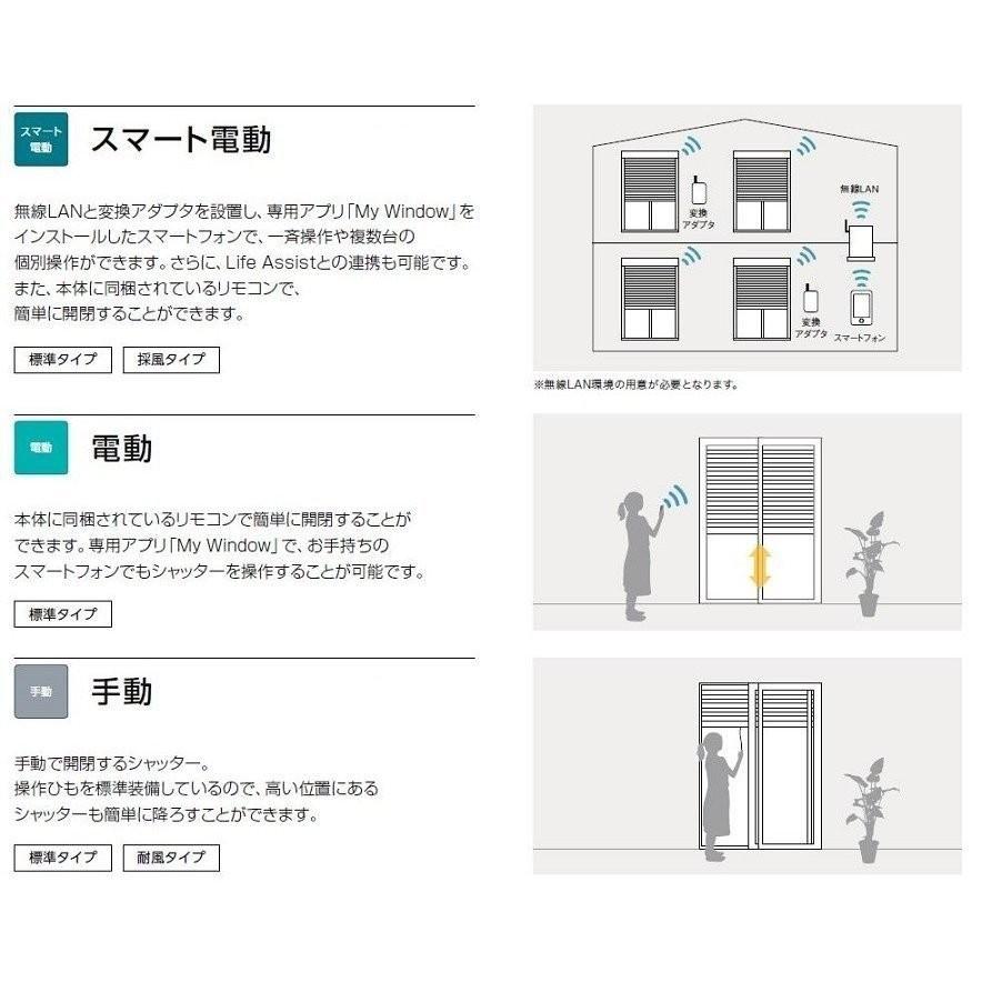 サーモスL シャッター付引違い窓 4枚建て 標準タイプ / 電動 Low-E複層