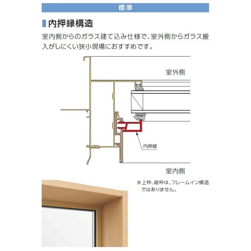 サーモスL FIX窓 内押縁タイプ 一般複層ガラス / アルミスペーサー仕様 06022 W：640mm × H：2,230mm LIXIL