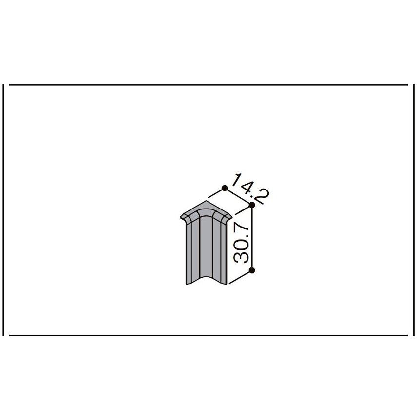 LIXIL 幅木用コーナーキャップ 入隅用 入数：2個 □-5069-MBJB