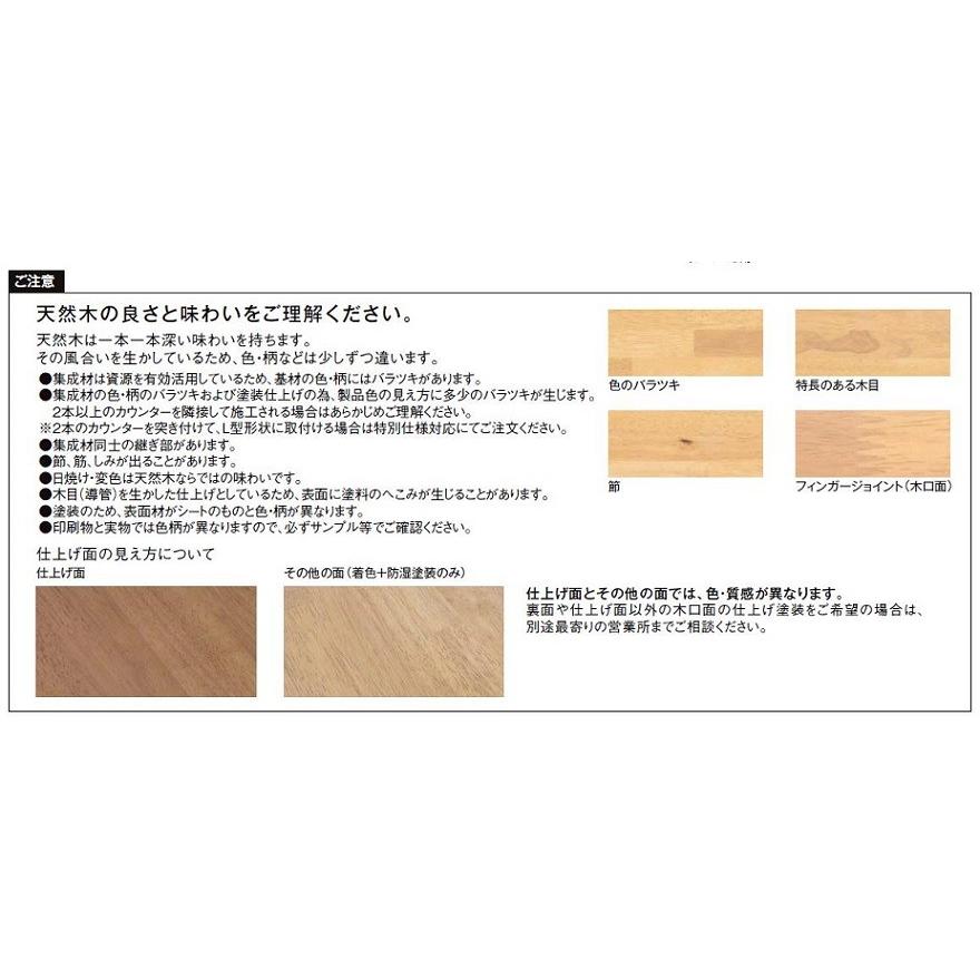 LIXIL（リクシル） 集成カウンター カウンター Bタイプ クリエカラー W