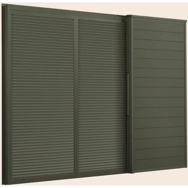 お1人様1点限り デュオpg 雨戸付サッシ 半外付型 2枚建て 雨戸3枚 鏡板付 一般複層ガラス仕様 W 2 600mm H 2 230mm Lixil Tostem 21年6月末販売終了 公式の Atempletonphoto Com