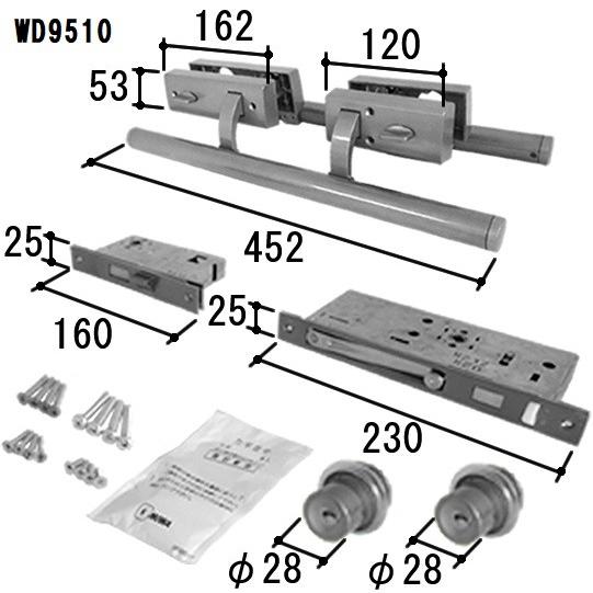 三協 アルミ 旧立山 アルミ 玄関ドア 錠：錠(たてかまち)[WD9510] PKD8792の代替品 |  | 02