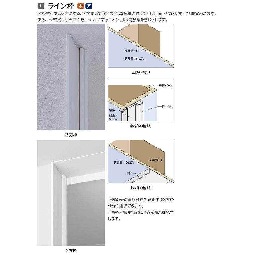 新入荷 ラフィス 標準ドア / ライン枠(アルミガラス建具) デザイン：RZA H：2，400mm LIXIL リクシル TOSTEM トステム 【UOI1736813109】(60895円)