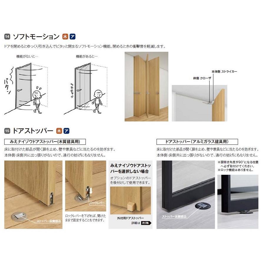 LIXIL（リクシル） ラフィス 標準ドア / ライン枠 鍵なし仕様 デザイン