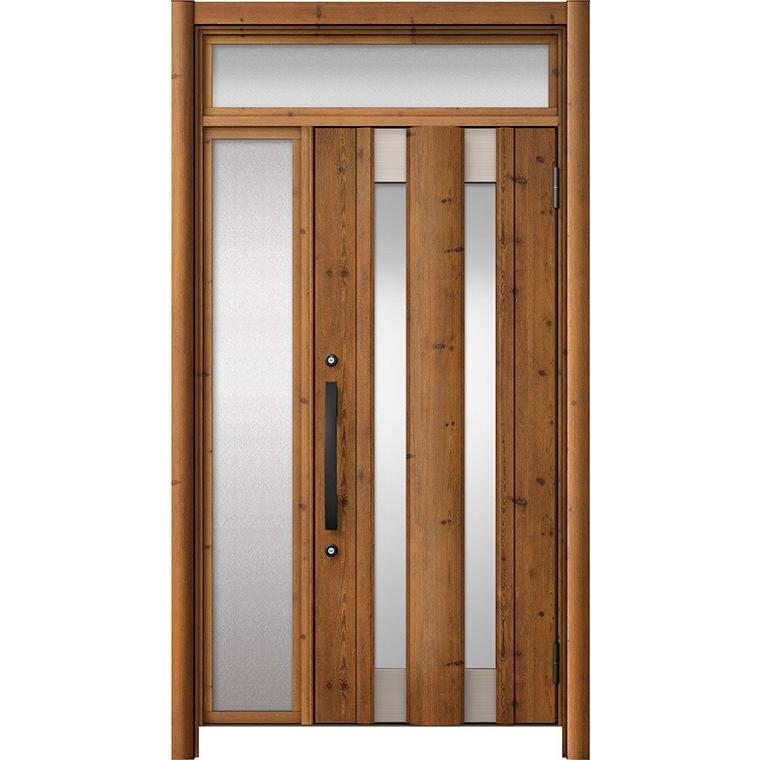 新規購入 リシェント 玄関ドア3 アルミ仕様 非防火 C14n型 木目調 片袖ランマ付き 特注サイズ W 919 1 446mm H 1 973 2 600mm カバー工法 Lixil Tostem 正規販売代理店 Www Skylanceronline Com