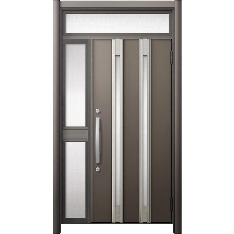 お求めやすく価格改定 断熱仕様 玄関ドア3 リシェント 非防火 Lixil カバー工法 H 1 974 2 600mm W 922 1 446mm 特注寸法 片袖ランマ付中桟付ポスト無 アルミ色 M24型 K4 ドア 扉 板戸 障子