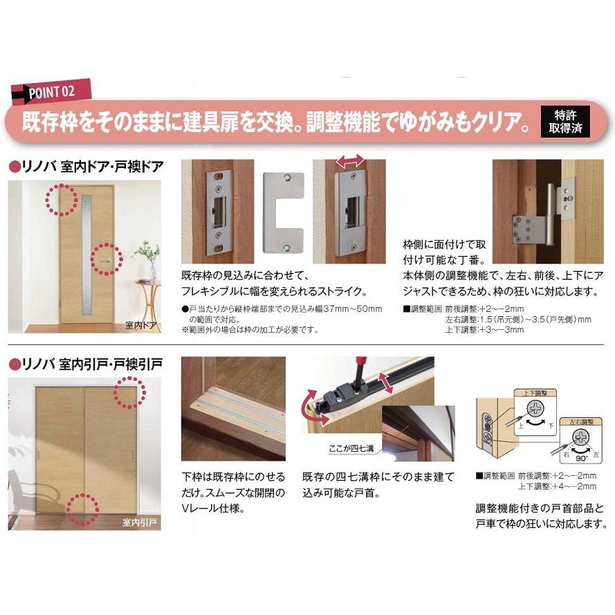 リノバ室内ドア Renova 標準ドア デザイン Fgb 鍵付き仕様 特注サイズ Dw 647 900mm Dh 1 700 2 060mm 内装リフォーム専用 カバー工法 Lixil Tostem Renova Hyo Fgb J Clair 通販 Yahoo ショッピング