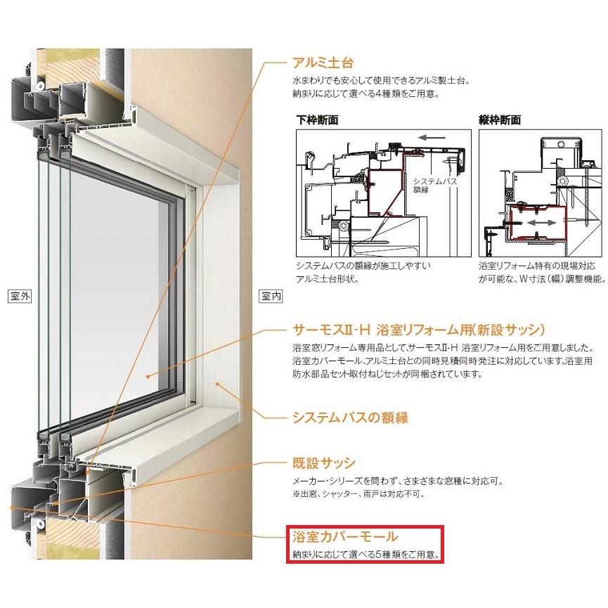 リプラス 汎用カバーモール 浴室用 A型 E型 特注サイズ Mw 1 001 1 500mm Mh 801 1 000mm Lixil リクシル Tostem トステム モール材のみです Rip Covmy 1500x1000 Clair 通販 Yahoo ショッピング