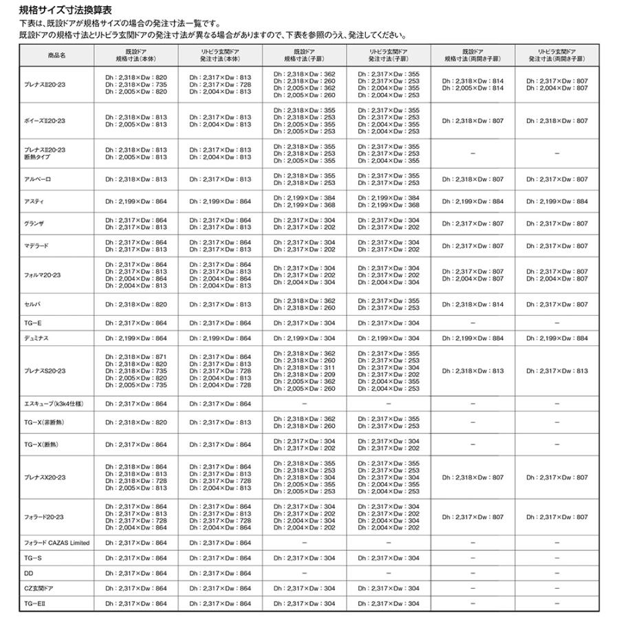 リトビラ 玄関ドア K4 D77型 片開き 特注 FamiLock電池式 本体Dw：650-913mm × Dh：2，005-2，400mm 本体交換工法 断熱 LIXIL リクシル TOSTEM トステム DIY_10