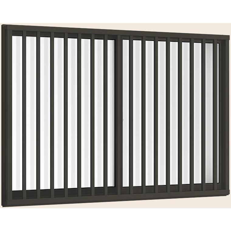 サーモスII-H 引き違い 2枚建て 高強度縦格子付き 一般複層ガラス仕様 12811 W：1,320mm × H：1,170mm LIXIL リクシル TOSTEM トステム