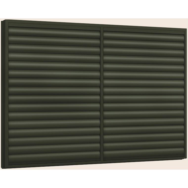 サーモスII-H 引き違い 2枚建て 目隠し可動ルーバー付き 一般複層ガラス仕様 11909 W：1,235mm × H：970mm LIXIL リクシル TOSTEM トステム