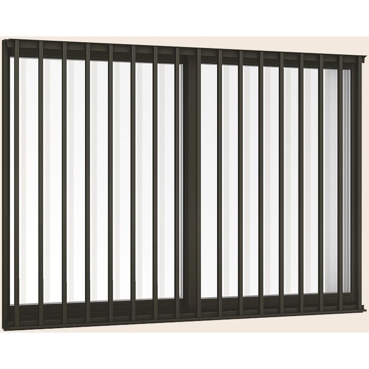 サーモスII-H 引き違い 2枚建て 縦面格子付き 一般複層ガラス仕様 07411 W：780mm × H：1,170mm LIXIL リクシル TOSTEM トステム