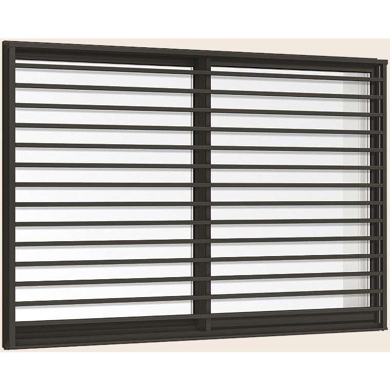 サーモスII-H 引き違い 2枚建て 横面格子付き 一般複層ガラス仕様