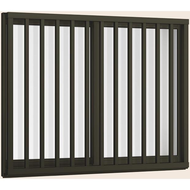 サーモスL 引き違い 2枚建て 高強度縦格子付き Low-E複層ガラス仕様 08007 W：845mm × H：770mm LIXIL リクシル TOSTEM トステム