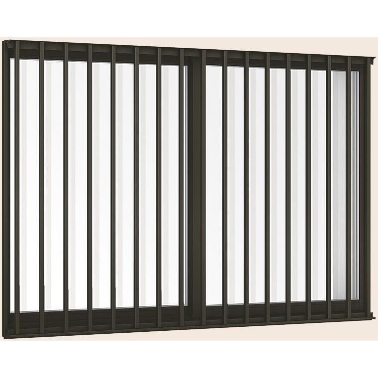 サーモスL 引き違い 2枚建て 縦面格子付き Low-E複層ガラス仕様 11909 W：1,235mm × H：970mm LIXIL リクシル TOSTEM トステム