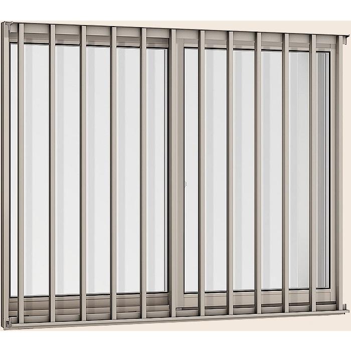 サーモスA 引違い 2枚建て 面格子付き 一般複層ガラス仕様 08307 W：870mm × H：770mm LIXIL リクシル TOSTEM トステム