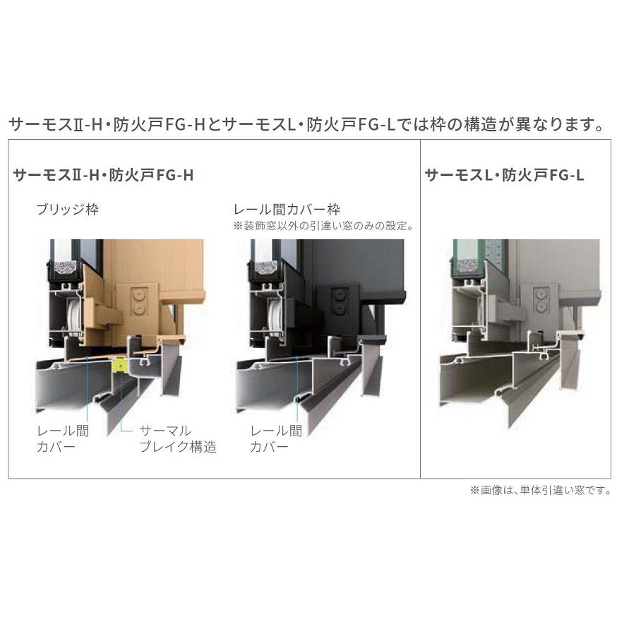 サーモスII-H シャッター付引違い窓 2枚建て 採風タイプ / 電動 Low-E複層ガラス仕様 17620 W：1，800mm × H：2，030mm LIXIL リクシル TOSTEM トステム_3
