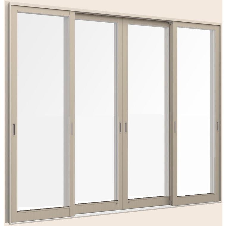 断熱土間引戸 サーモスLタイプ 一般複層ガラス仕様 ランマなし 4枚建て 1枚ガラス仕様 34722 W：3,510mm × H：2,230mm LIXIL リクシル TOSTEM トステム